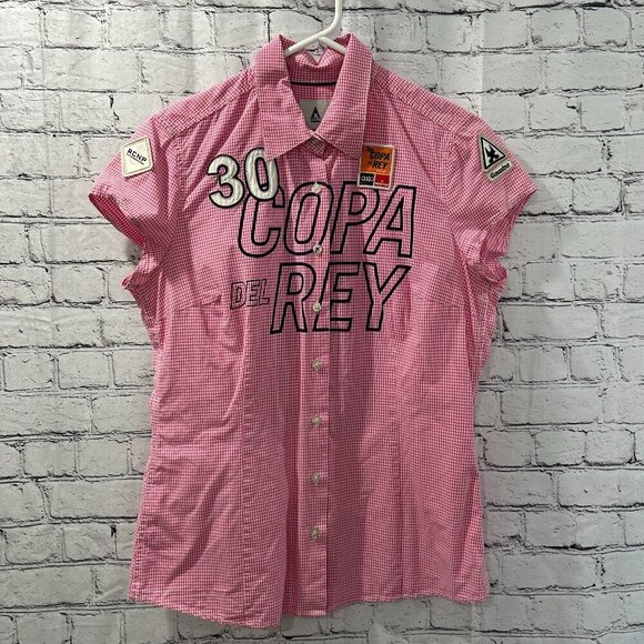 Vintage Ladies Gaastra Copa Del Rey checkered shirt Size M - Picture 1 of 3